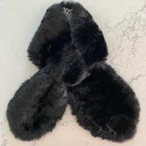 Banana Republic Faux Fur Pull Through Scarf